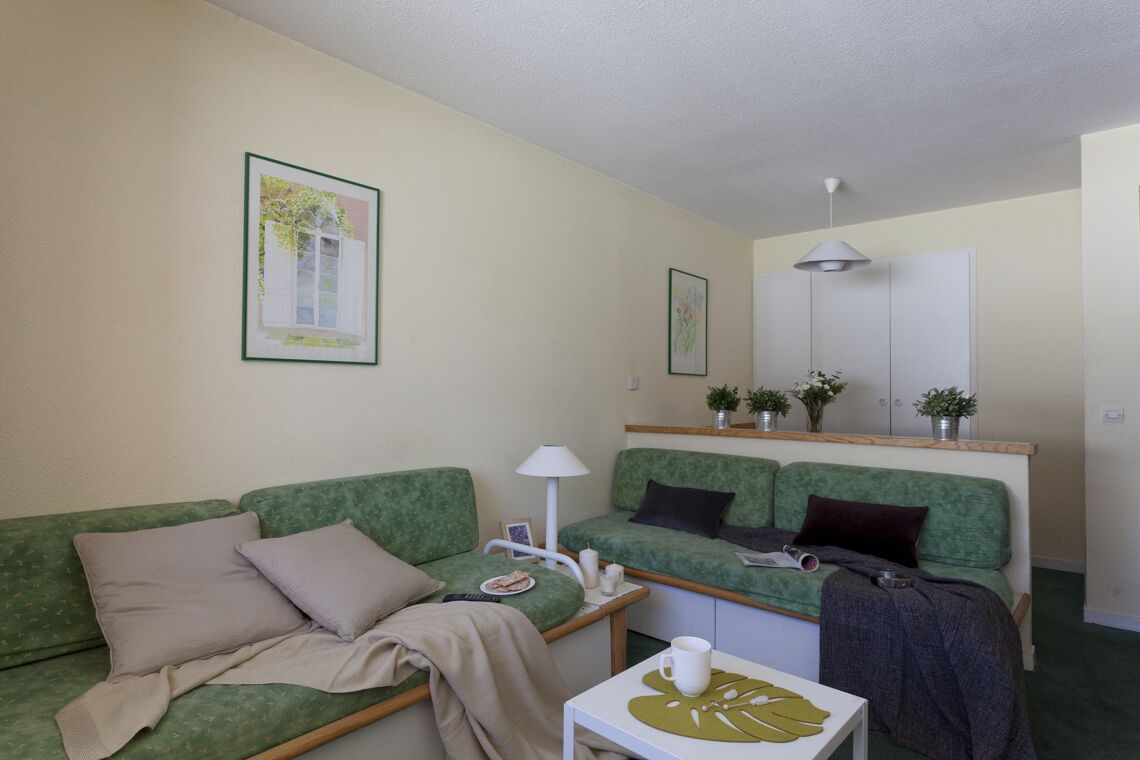 Les Temples du Soleil Val Thorens Apartment Living room