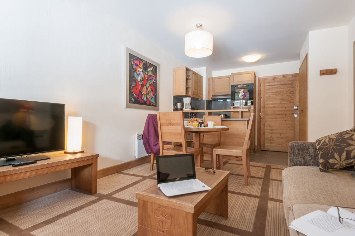 Apartment Living Room Les Terrasses D'Eos Flaine