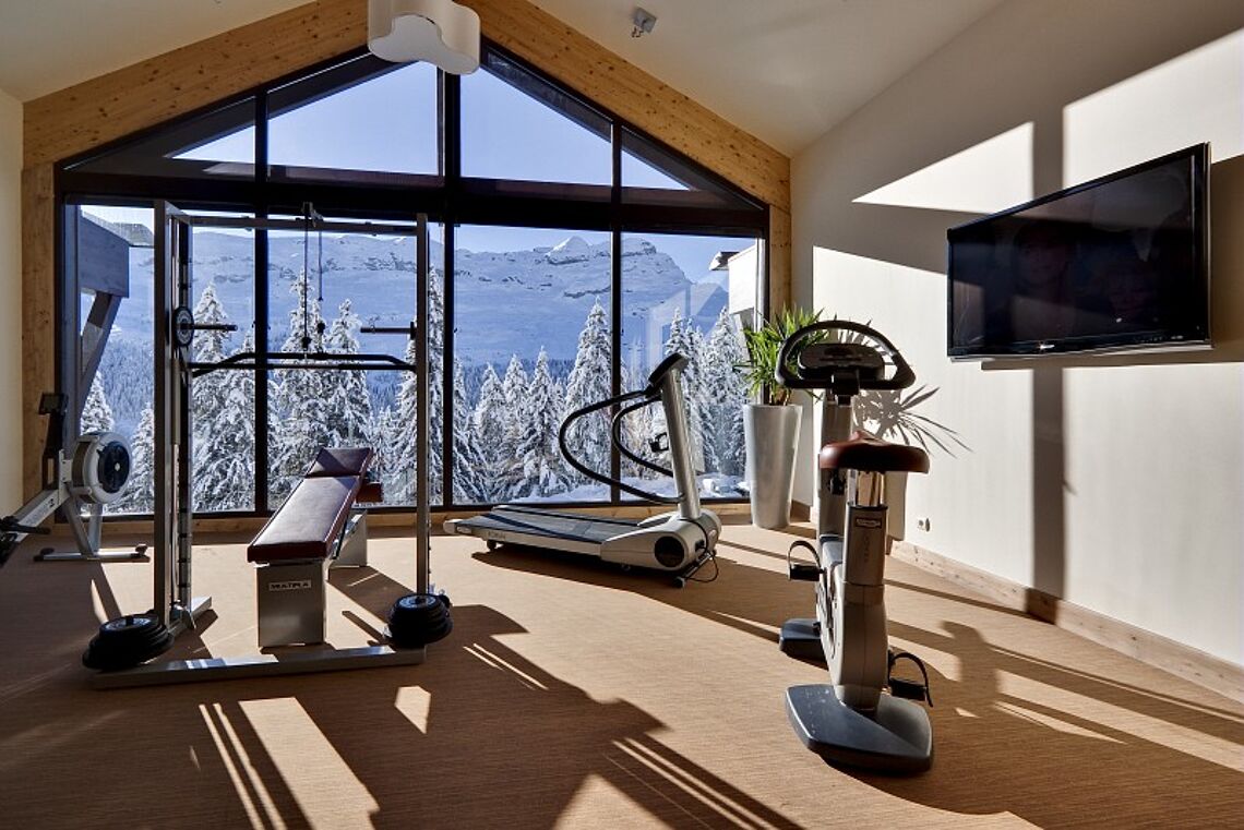 gym, fitness room, Flaine, Pierre & Vacances Premium Les Terrasses d'Eos 