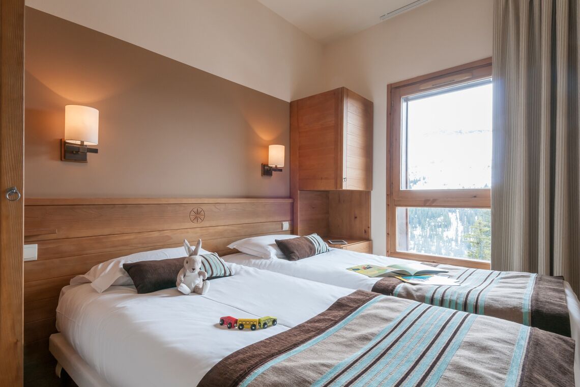 Twin Bedroom Les Terrasses D'Eos Flaine