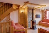 Large Apartment Living Area with Austrian stove - Les Balcons de Val Thorens