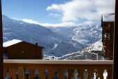 View from the balcony at Chalet Altitude Val Thorens