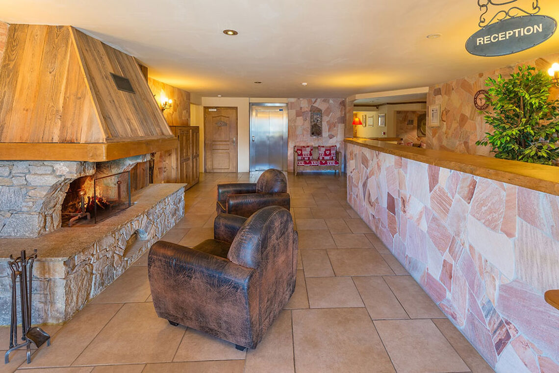 Reception area in Chalet Le Refuge La Rosière 