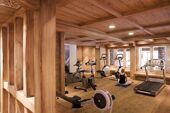 The gym area is extensive at Les Fermes du Soleil
