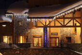 Le Jhana, Tignes,Exterior at night