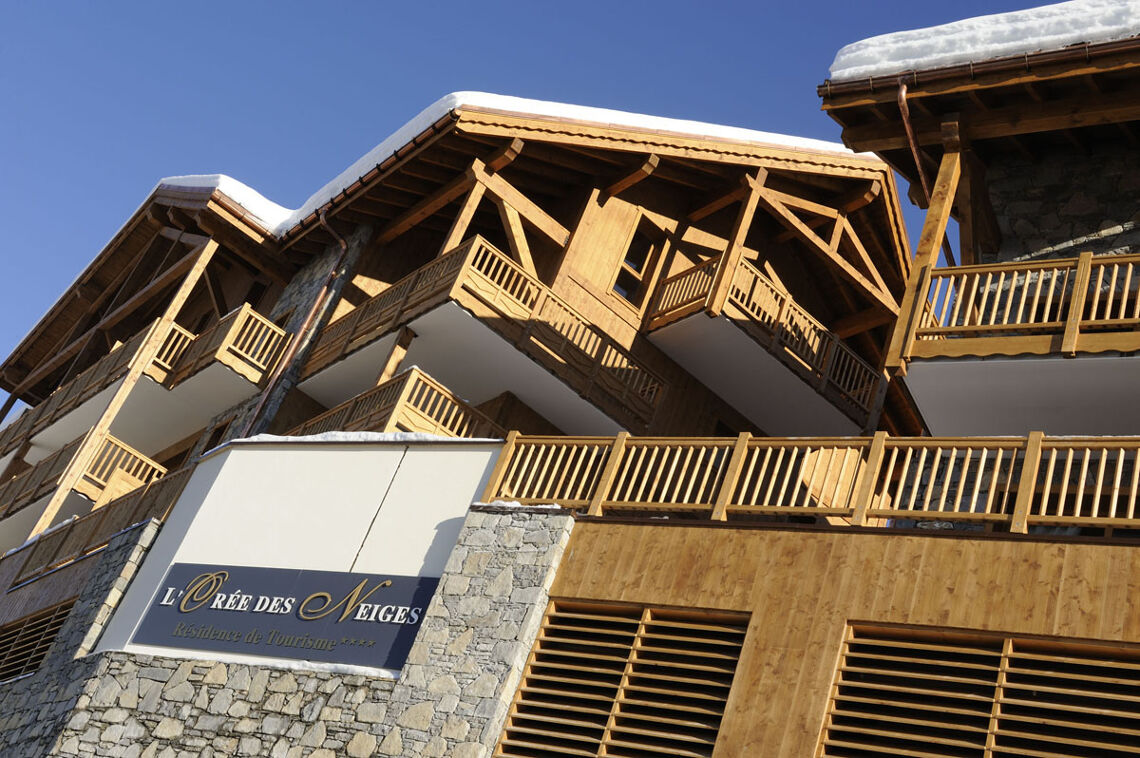 The exterior of L'Orée des Neiges in Peisey-Vallandry