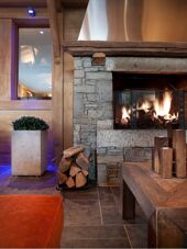 An example of what the fire might look like in L'Oree des Neiges, Vallandry, France