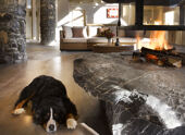 Open fire places at Le Hameau de Pierre Blanch, Les Houches
