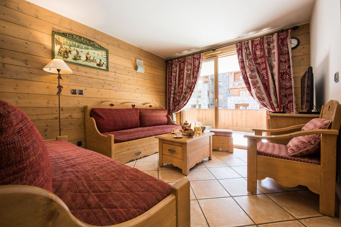 Typical apartment at Le Nevada, Tignes