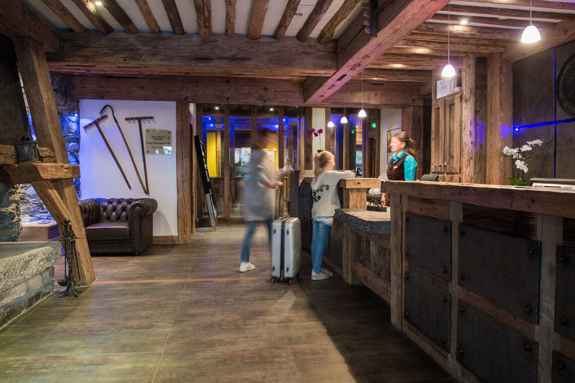 The reception at Le Nevada in Tignes