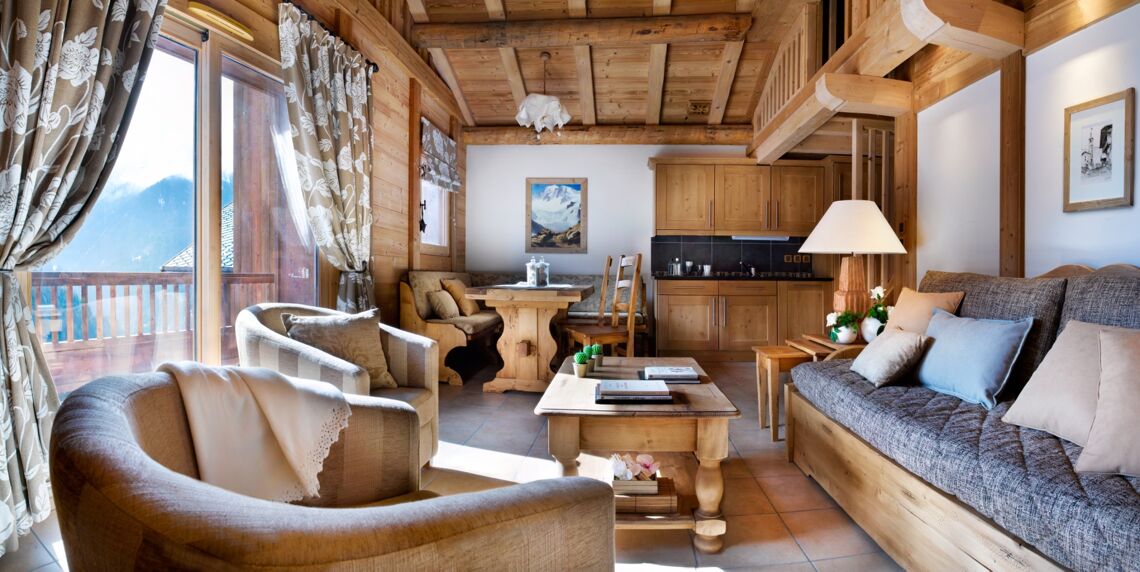 Living Room in Les Alpages De Champagny