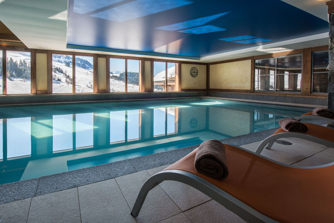 Swimming Pool and Views at Village de Lessy