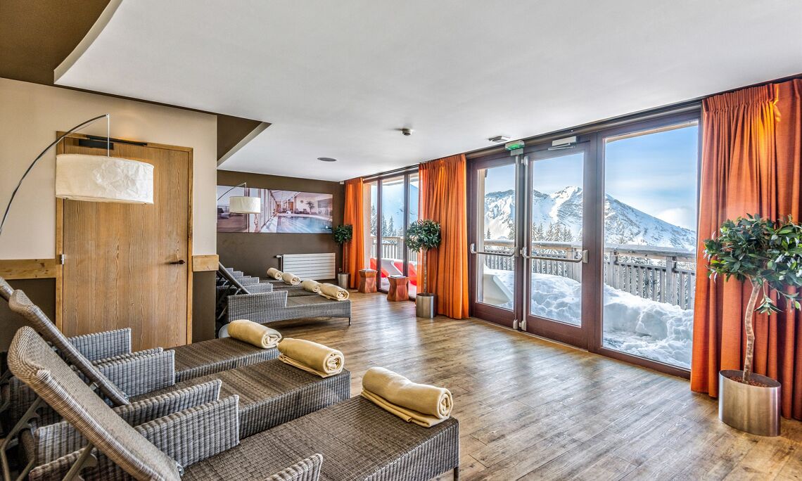 Relaxation area in L'Amara, Avoriaz