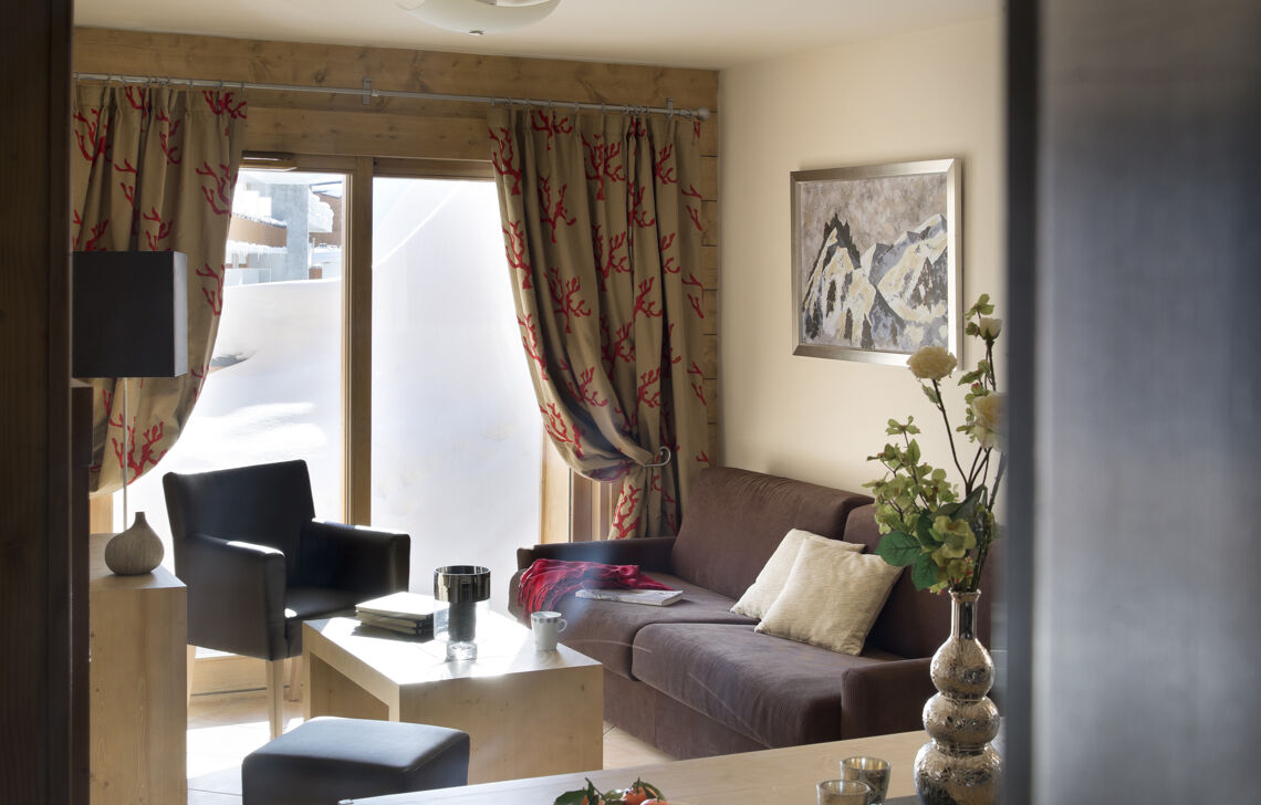 Living room at Le Cristal de l'Alpe