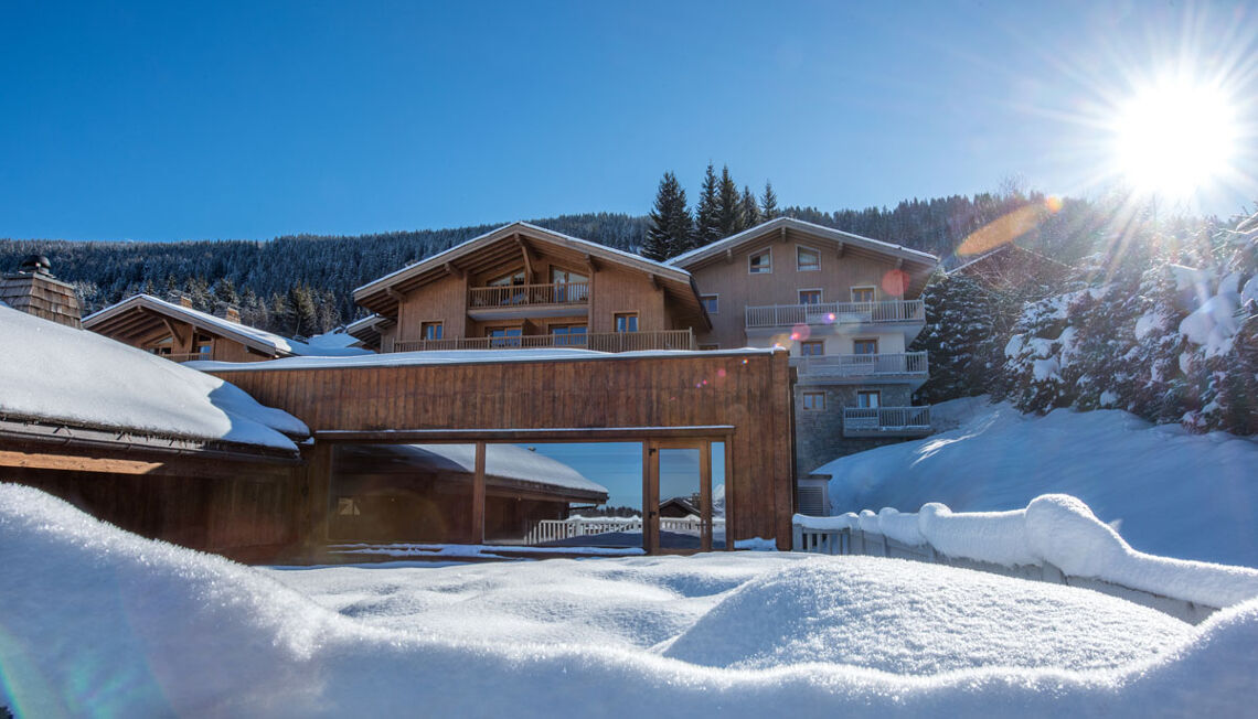 Les Chalets de Jouvence from the outside