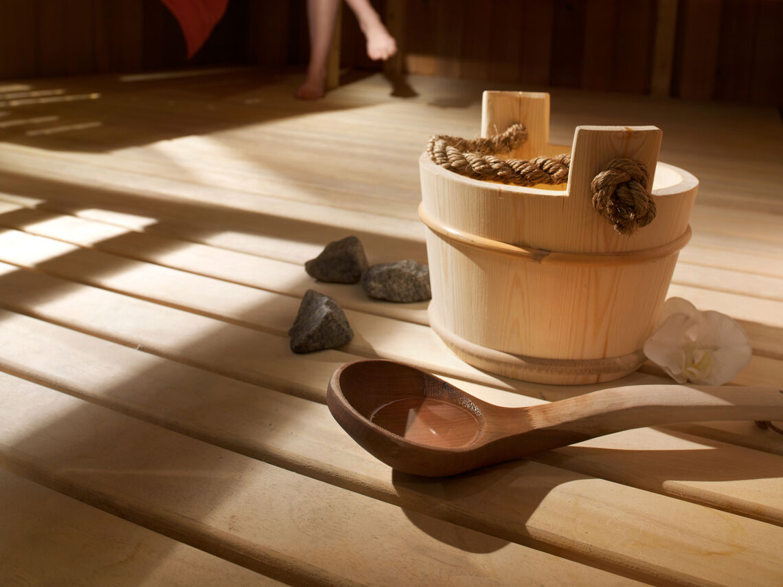 Sauna at Les Granges du Soleil CGH