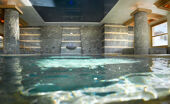 Swimming pool at Les Granges du Soleil CGH