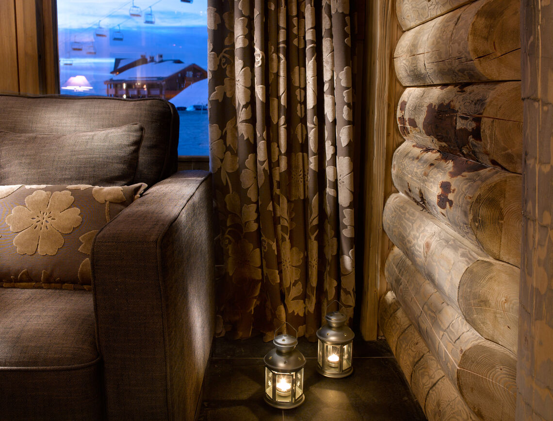 Sitting area at Les Granges du Soleil CGH