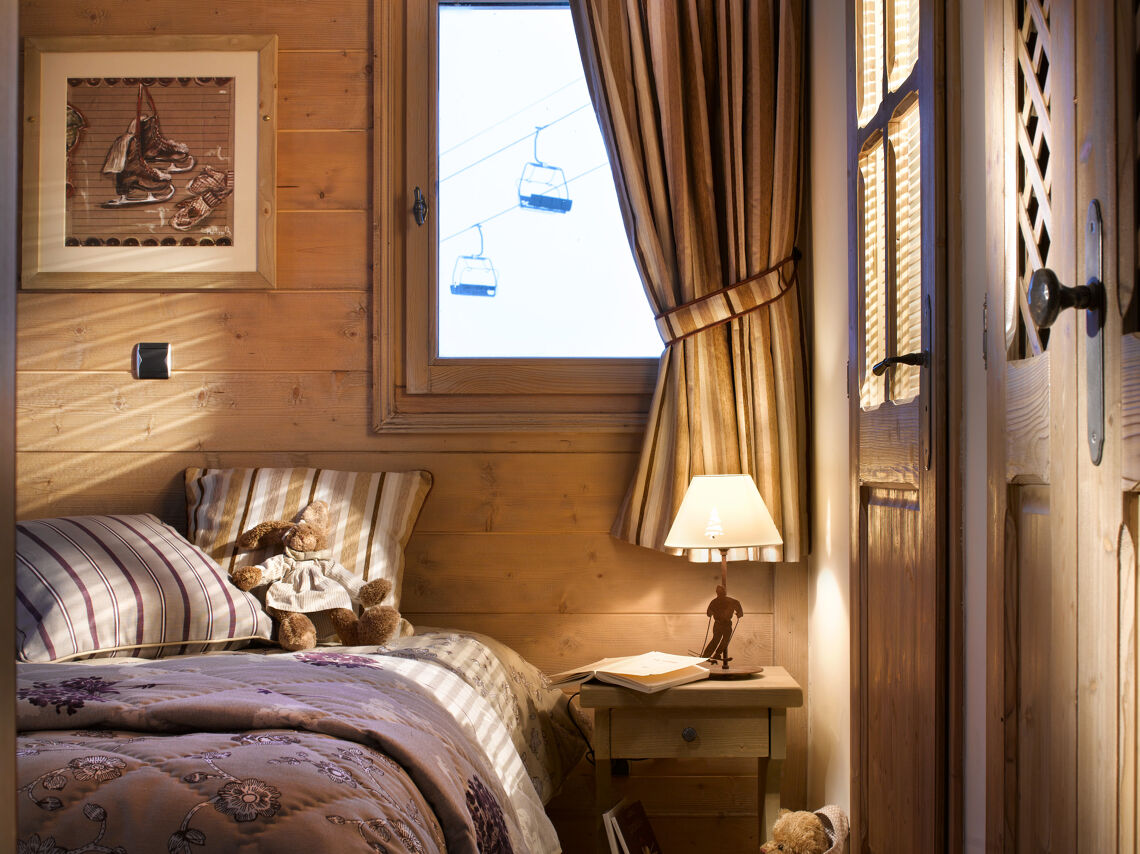 Double bedroom at Les Granges du Soleil CGH