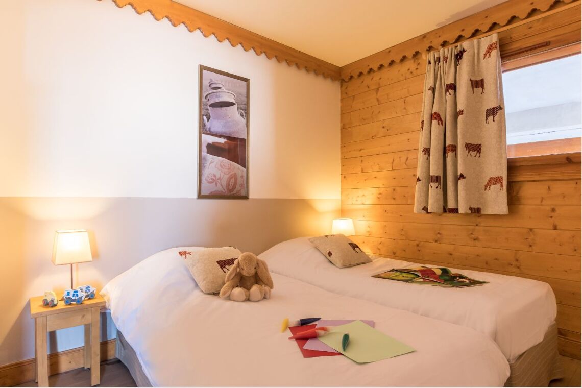 Twin bedroom Les Hauts Bois