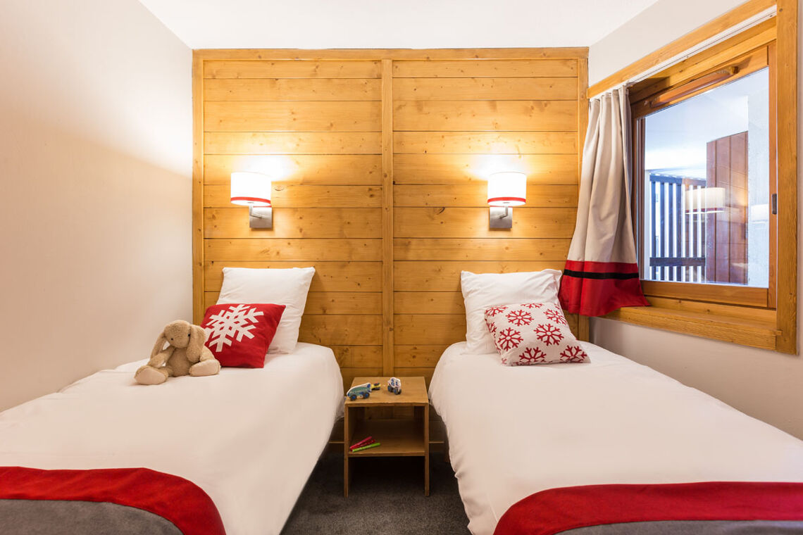 Twin bedroom Residence L'Ours Blanc Alpe d'Huez