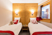 Twin bedroom Residence L'Ours Blanc Alpe d'Huez