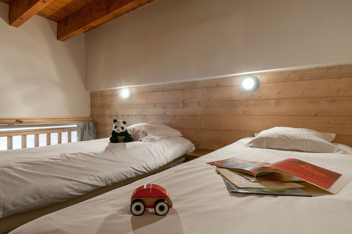 Twin bedroom -  Residence Le Belmont - Les Arcs
