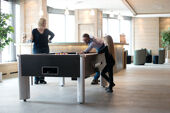 Lounge with pool table