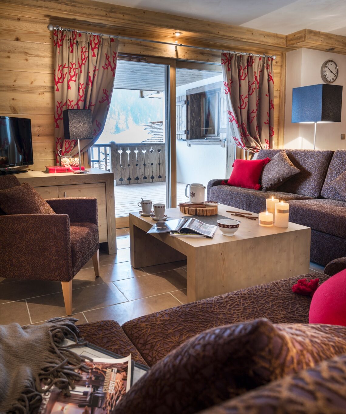 Comfortable seating area, Les Chalets D'Angele