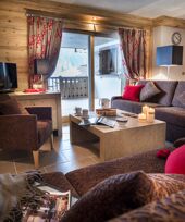 Comfortable seating area, Les Chalets D'Angele
