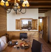 La Plagne Les Cimes Dining to Kitchen 