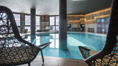 Swimming pool at the Le Hameau du Kashmir