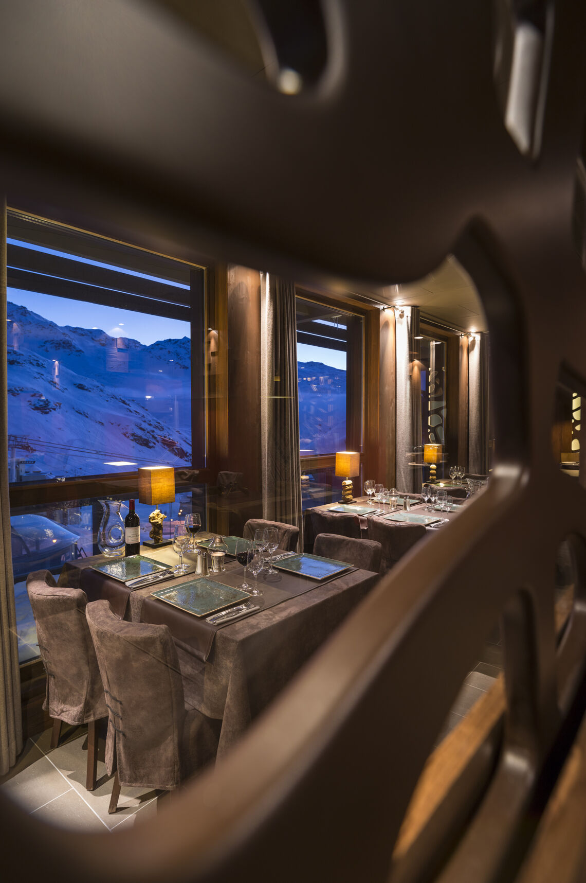 Restaurant at Le Hameau du Kashmir Val Thorens 