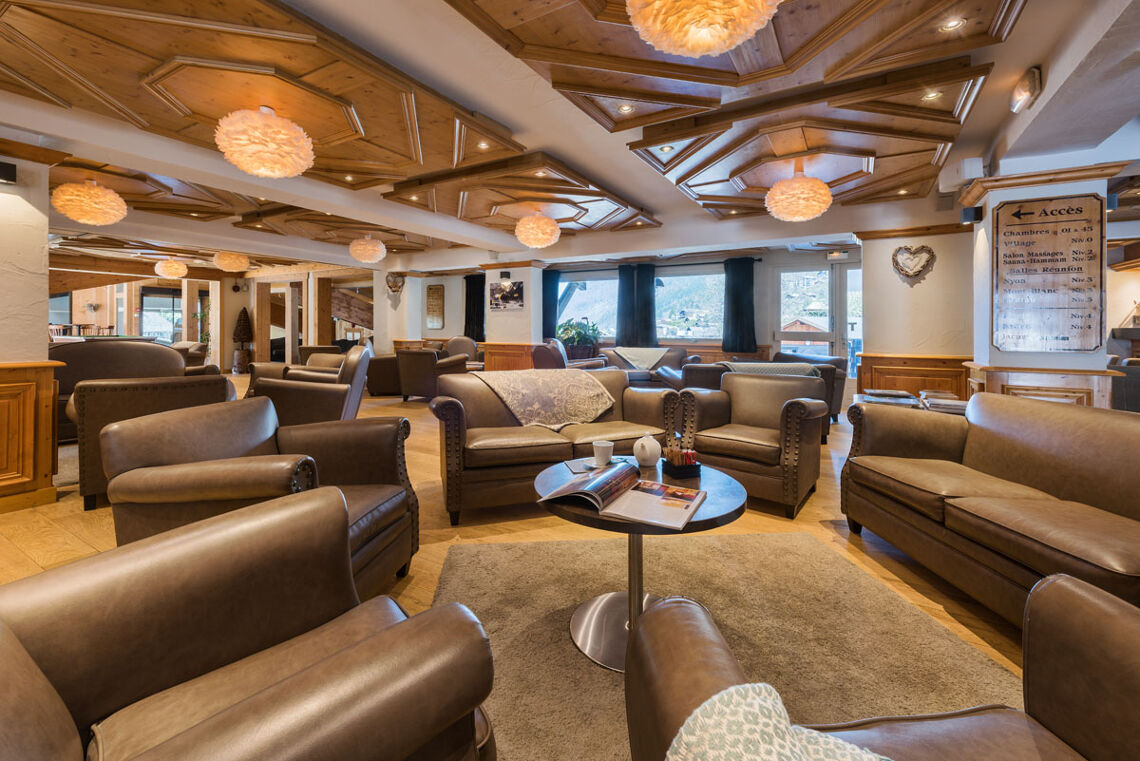 Lounge living room Hotel Le Petit Dru