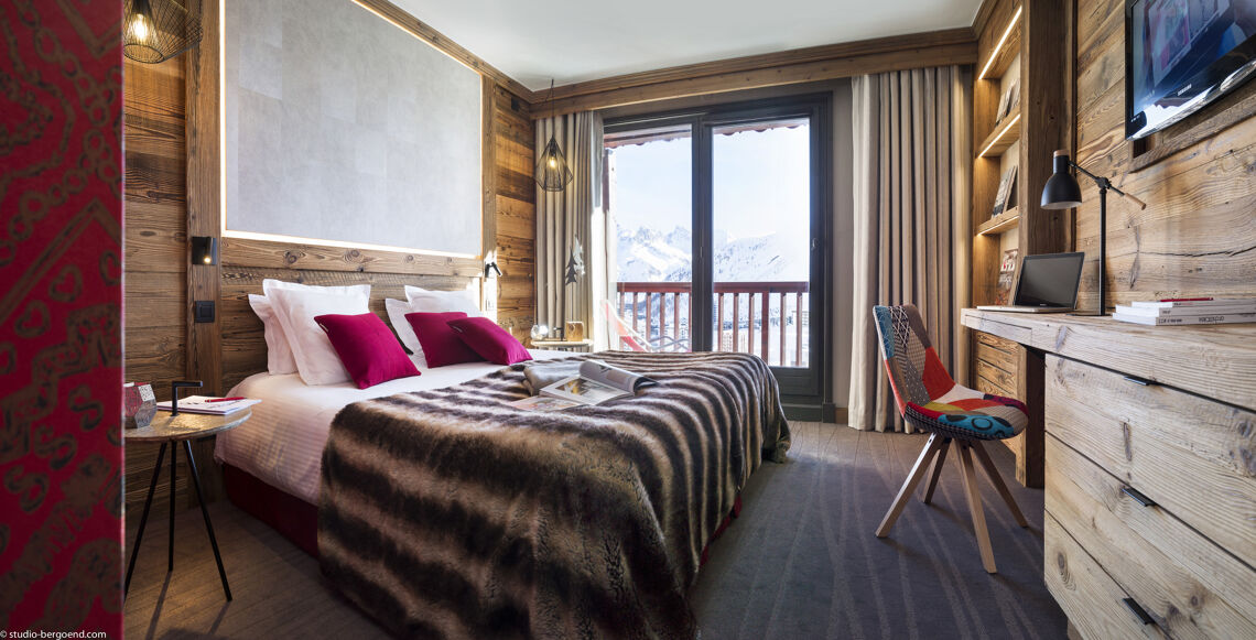 Bedroom at Hotel Village Montana Tignes