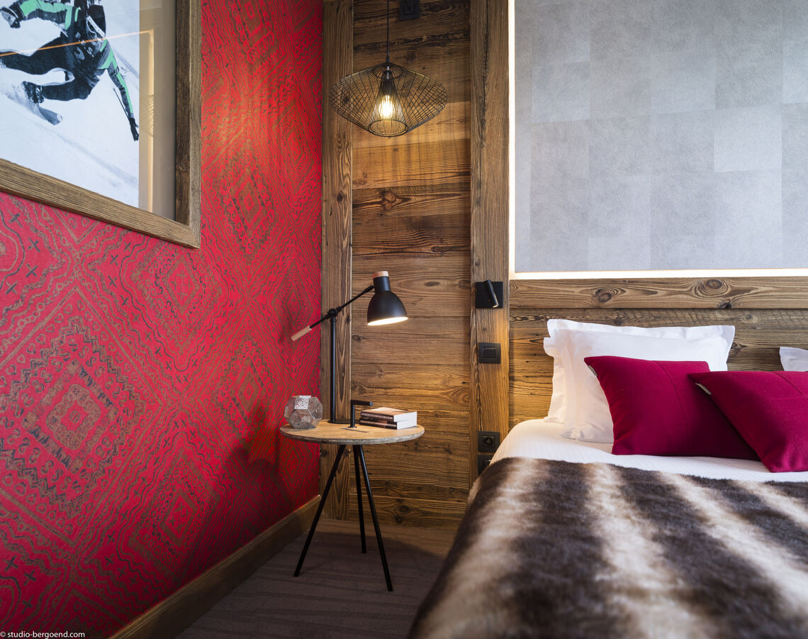 Bedroom at Hotel Village Montana Tignes