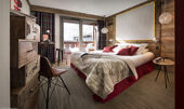 Bedroom at Hotel Village Montana Tignes
