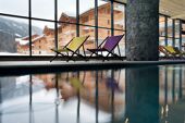 Pool Area - Les Chalets de Flambeau