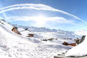 View from the Chalet des Neiges Val Thorens