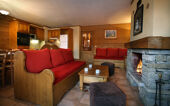 Sofa and Fireplace - Arolles - Les Arcs