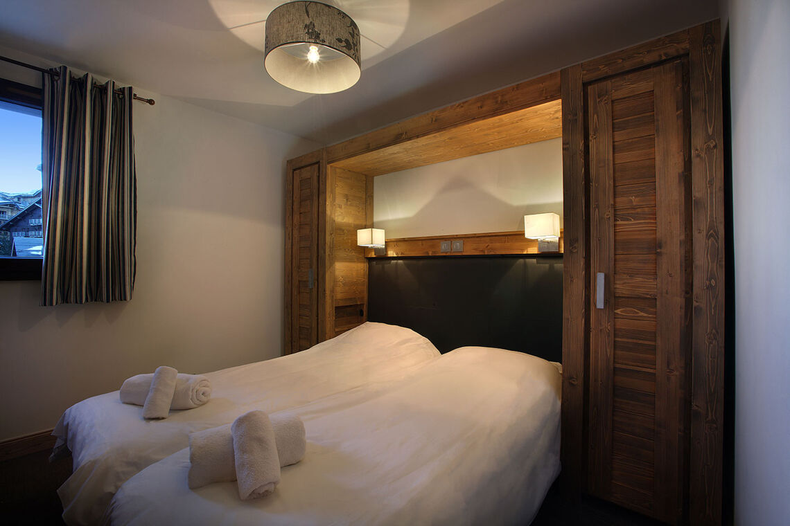 Twin bedroom with view - Arolles - Les Arcs