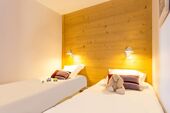 Twin bedroom at Les Nereides P&V