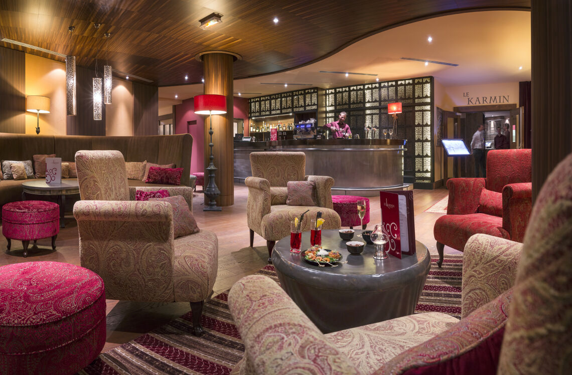 Communal Lounge area at Le Hameau du Kashmir Val Thorens 