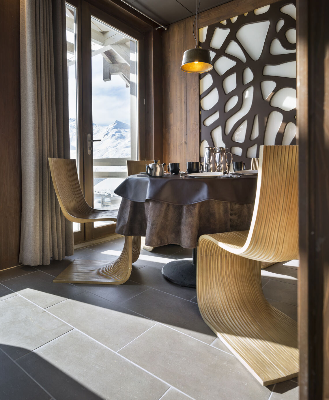 Breakfast at Le Hameau du Kashmir Val Thorens