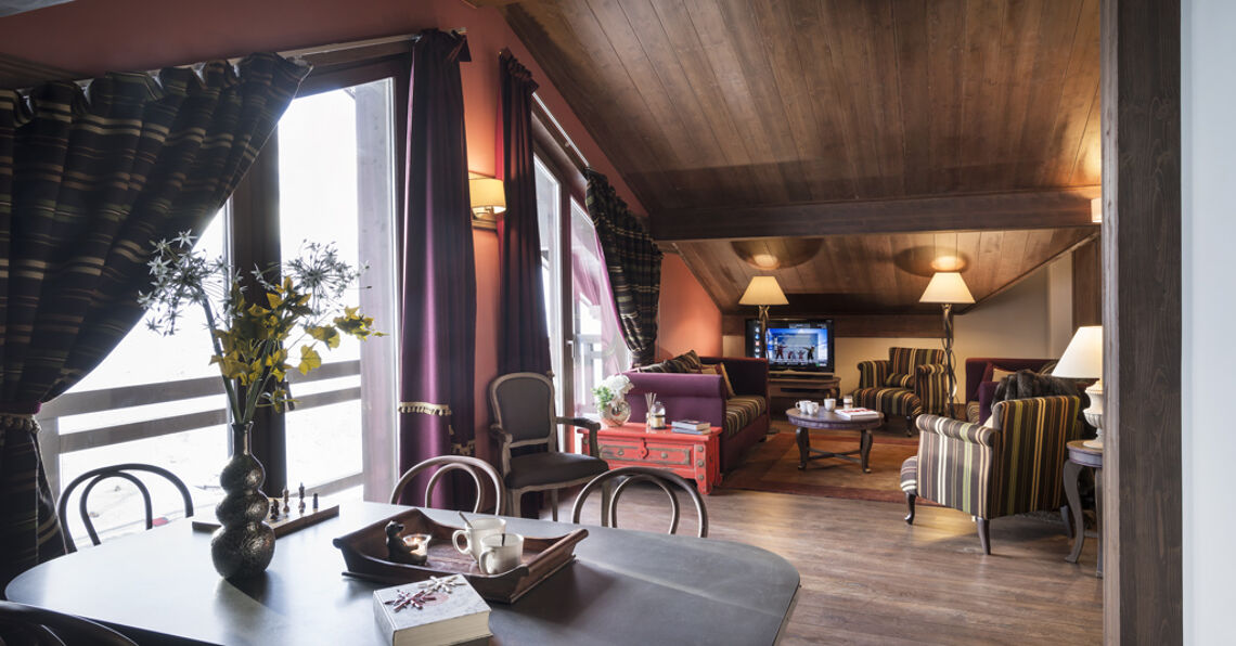 Apartment Living room in Le Hameau du Kashmir Val Thorens