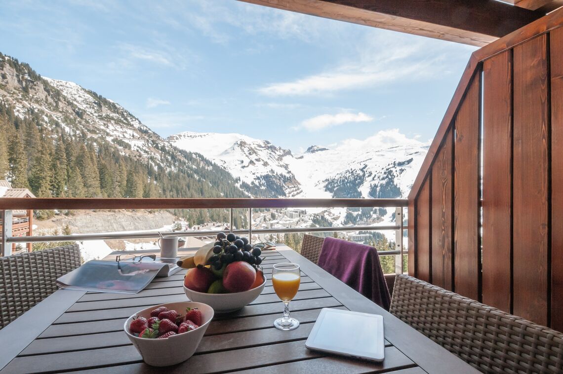 Balcony Dining Les Terrasses d'Helios Flaine