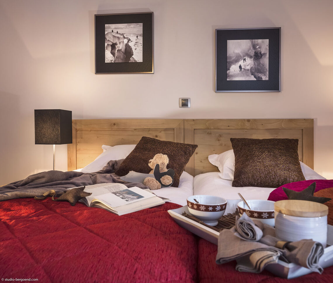 Bedroom at Les Chalets de Layssia, Samoens