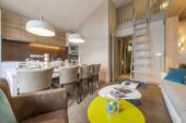 Chalets Jardin Alpin Kitchen with Cabin
