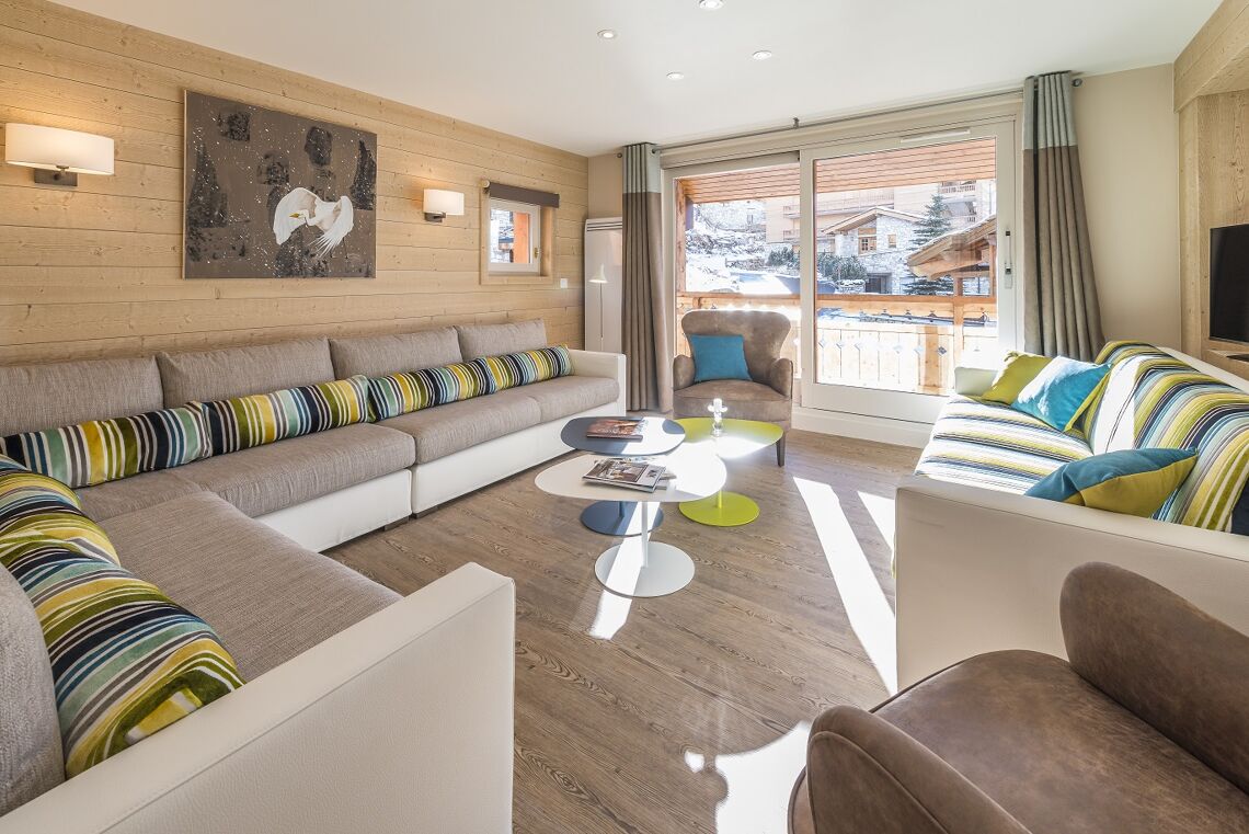 Chalets du Jardin Alpin Val d'Isere Apartment lounge