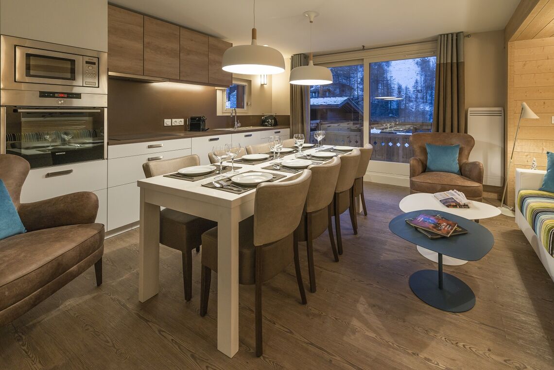 Chalets du Jardin Alpin Val d'Isere Living area